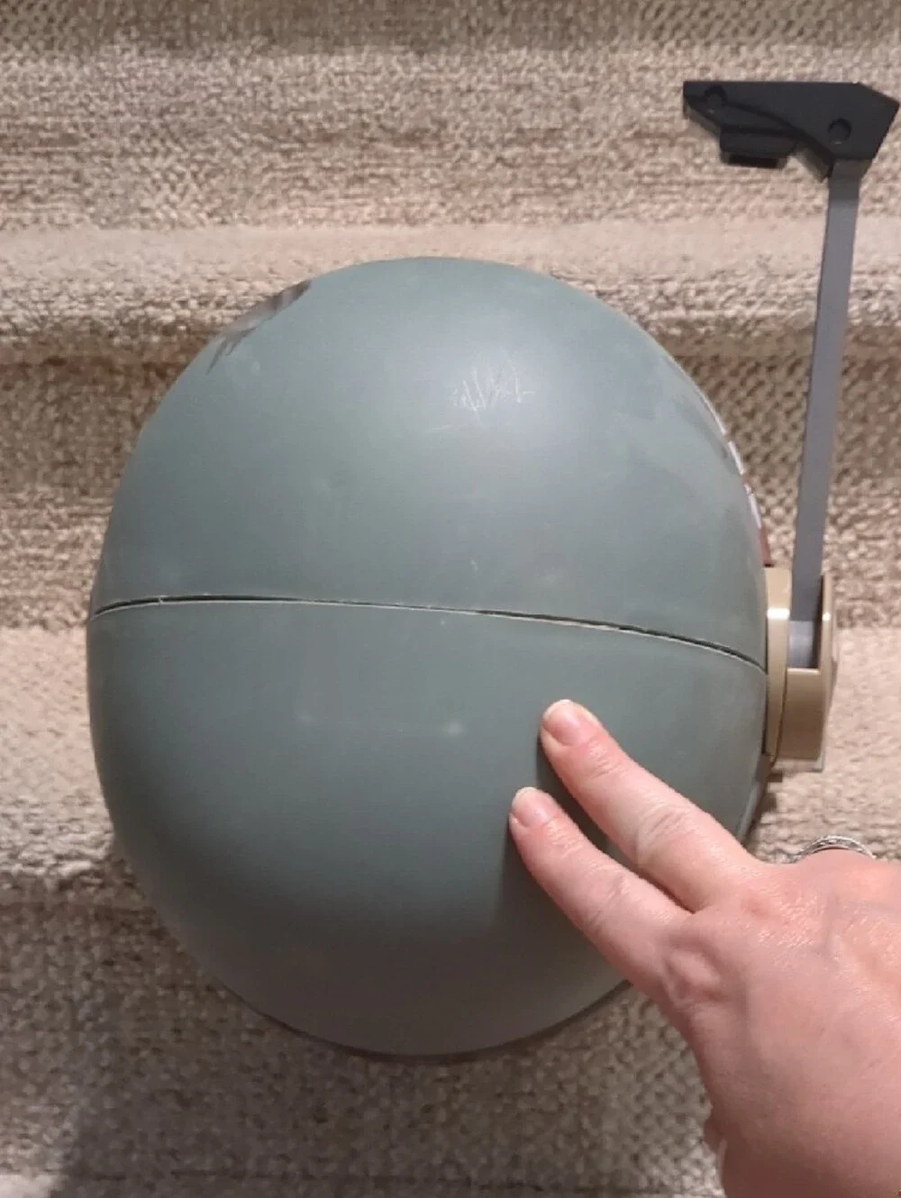 Boba Fett Style Mandalorian Helmet - Green & Brown - Picture 6 of 6